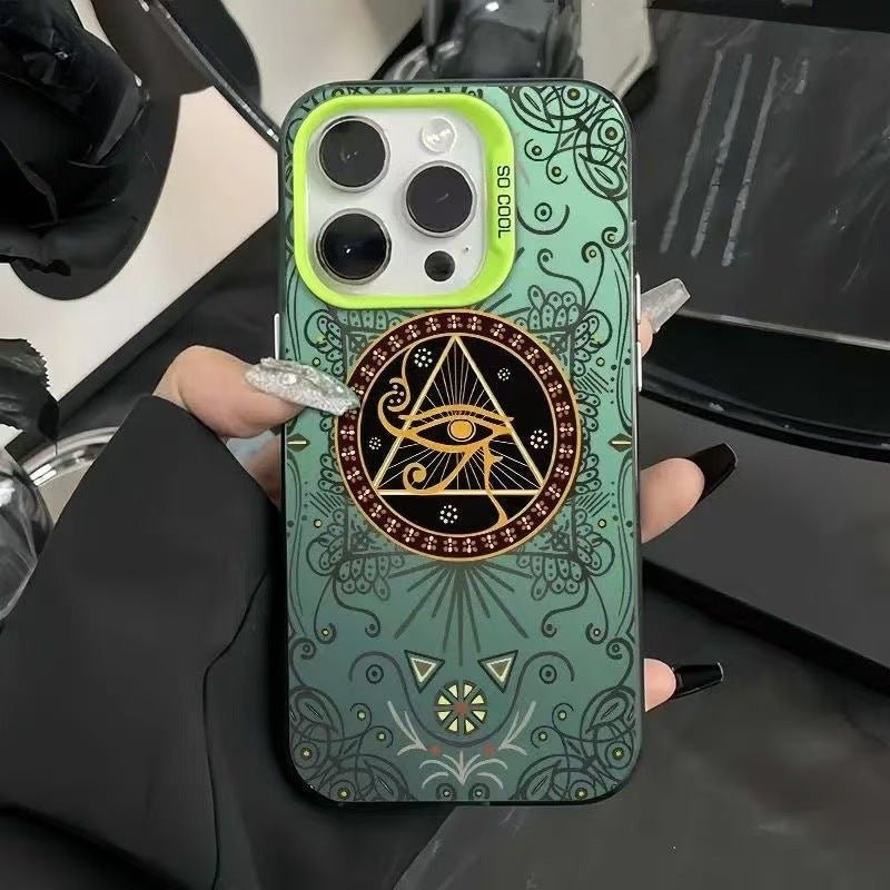 Coque iPhone Œil Omniscient 👁️✨ – Design Artistique & Protection Antichoc Premium - Shopbyshopima